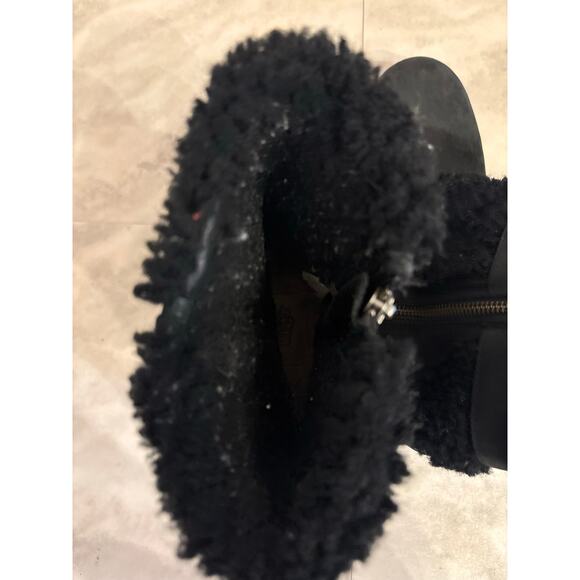 UGG Australia Womens Blayre II Black Leather Shearling Buckle Ankle Boot 8 - Picture 5 of 8